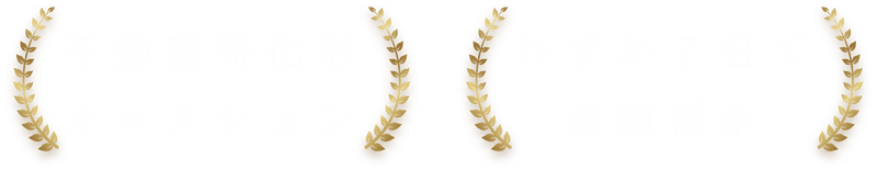 不動産特化型オークション、わずか7日で金額提示